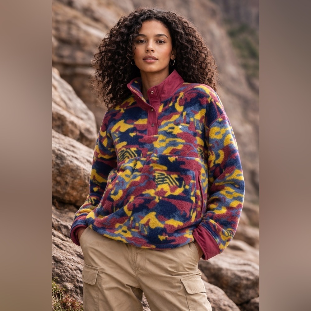 The North Face Women’s Printed Cragmont Fleece ¼ Snap
